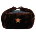 Blue Cloth 125g Red Brown Velvet Sickle and Five-Pointed Star