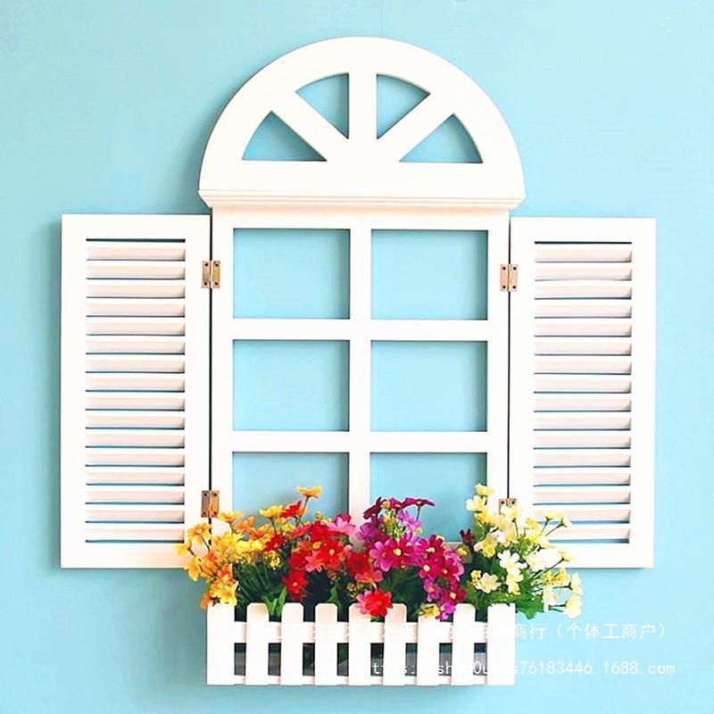 窗户装饰北欧风格墙面装饰品地中海欧式木质电表地中中海田园装饰