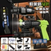 Automatic Beretta (fluorescent green) 10-piece set for chicken version - loader + holster + belt + goggles + magnifier + bracket + scope + infrared + flashlight + target