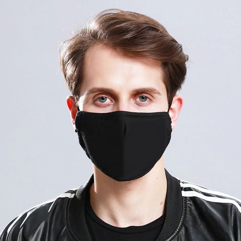 black cotton fashionable keep warm winter medical mask for men and…