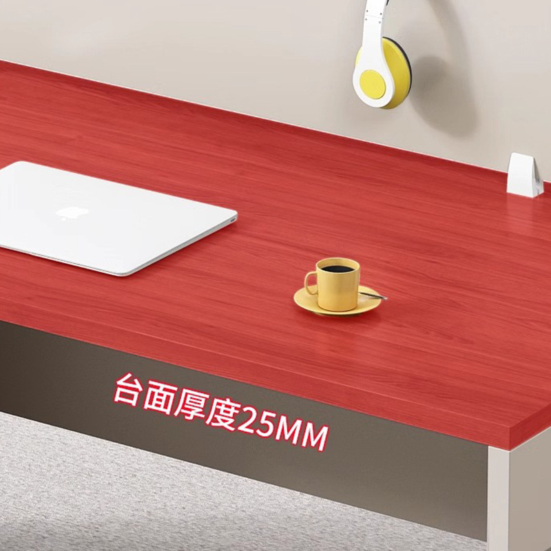 Mesa de oficina de 4 personas mesa de personal mesa de finanzas mesa de oficina simple y moderna 6 personas fábrica de color melocotón