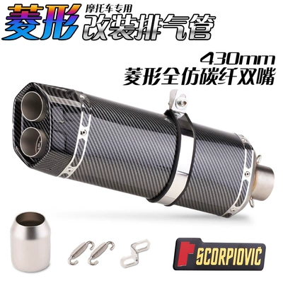 race/600 modification Scorpio – Exhaust pipe - full-imitation-carbon-fiber