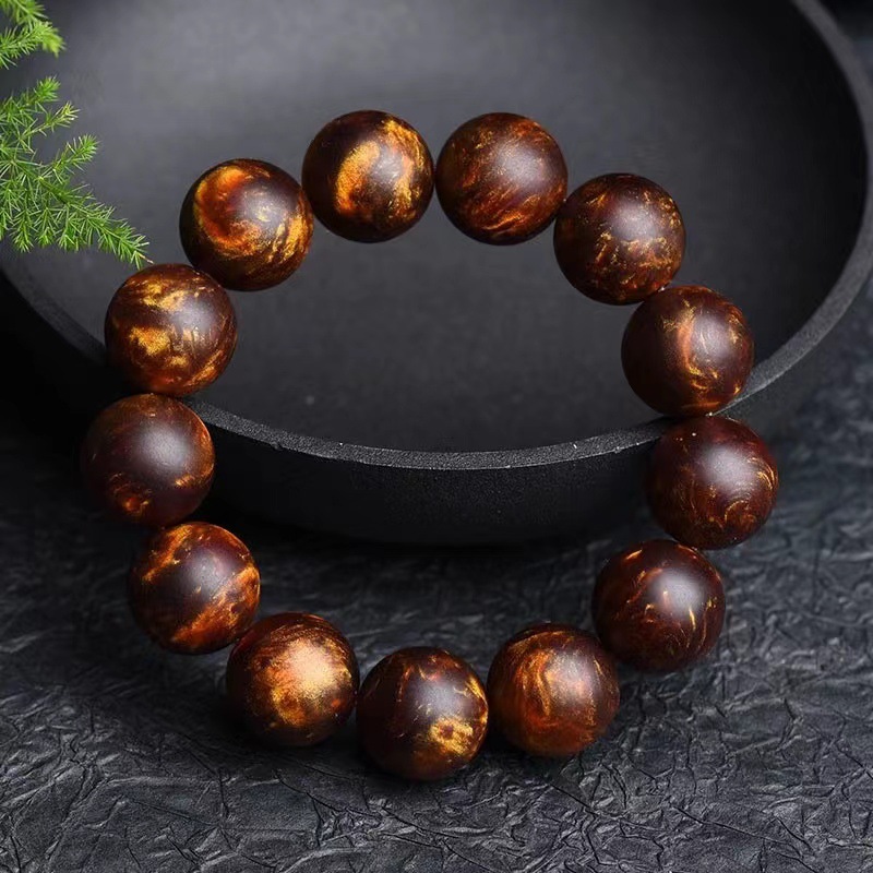 厂家直供龙涎香灰琥珀移动香水玉化料手串108颗佛珠手链生日礼物