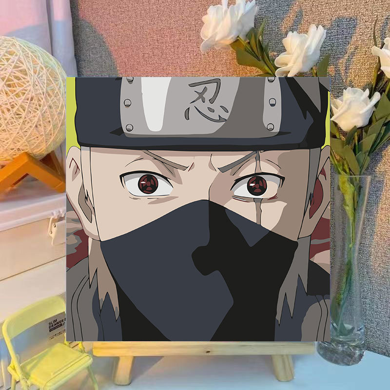 デジタル油絵 diy 着色油絵子供の手描き 20*20 アニメナルト装飾絵画メーカー卸売|undefined