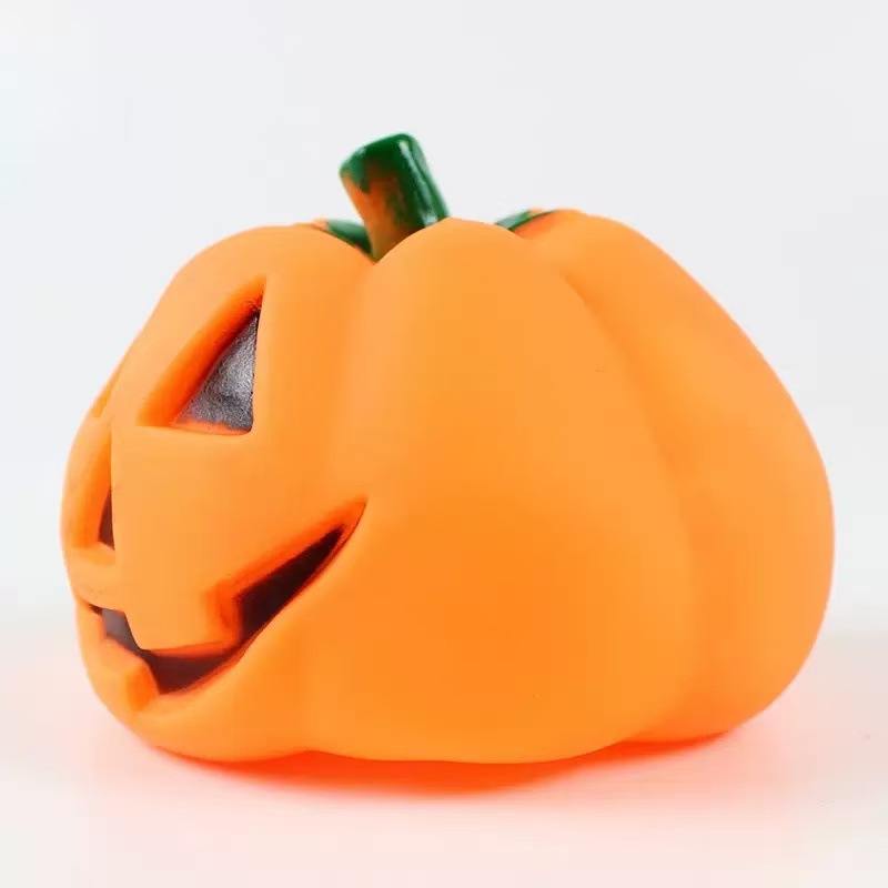 Nuevo juguete de voz de perro transfronterizo, simulación extraña de calabaza de Halloween, juguetes para perros pequeños y medianos