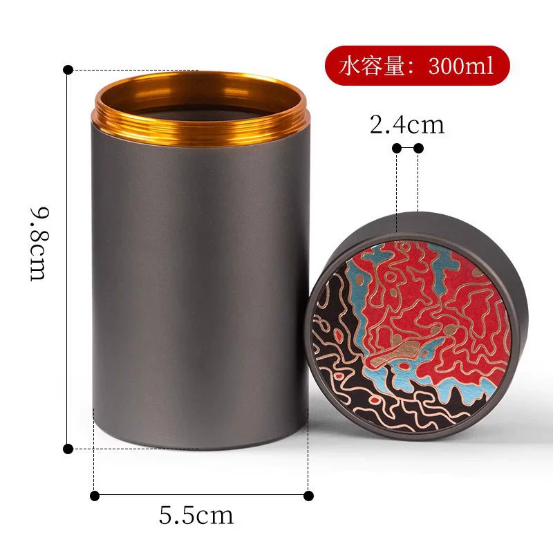 Metal handheld tea for traveling, small box