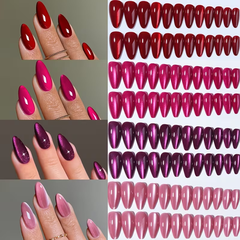 Mixed Color 96-Piece Cat Eye False Nails Cross-Border Combo Pack Wearable Nails Manicure Finger Nails Detachable Finished Manicure Mixed Color 96-Piece Cat Eye False Nails Cross-Border Combo Pack Wearable Nails Manicure Finger Nails Detachable Finished Manicure