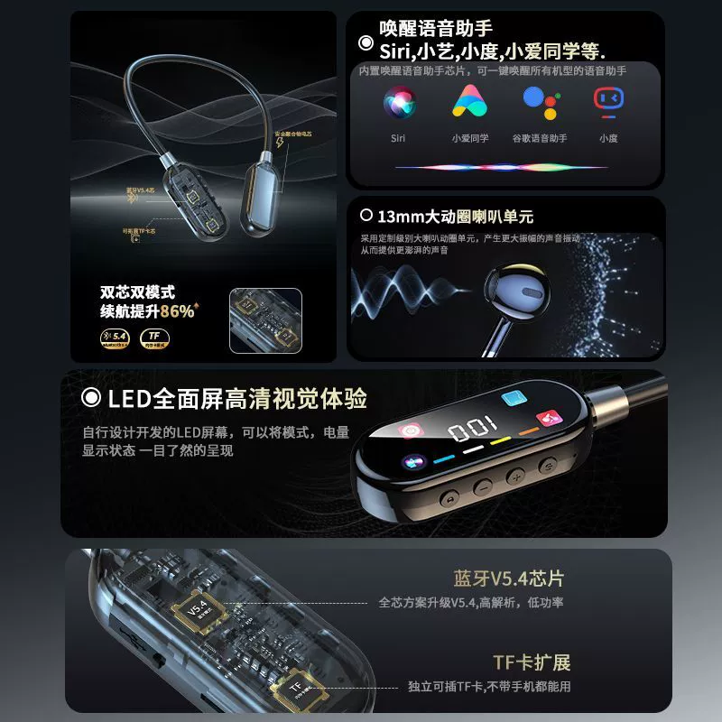 Новые наушники K02 с многофункциональным цифровым дисплеем и Bluetooth, сверхдлительное время работы батареи, шейный тип с шумоподавлением, высокое качество, универсальные спортивные наушники для телефонов