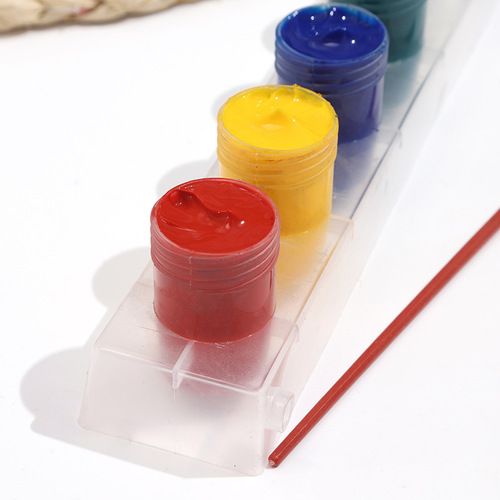 Cross-border 12-color body 25ml art watercolor poster paint set washable children DIY finger painting paint