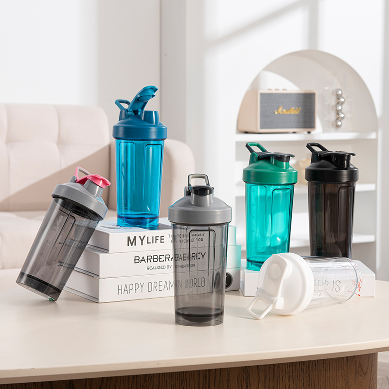 500ML taza de plástico sellada taza de publicidad taza de la aptitud deportes taza de agua PC taza de mezcla TRITAN proteína en polvo batido taza