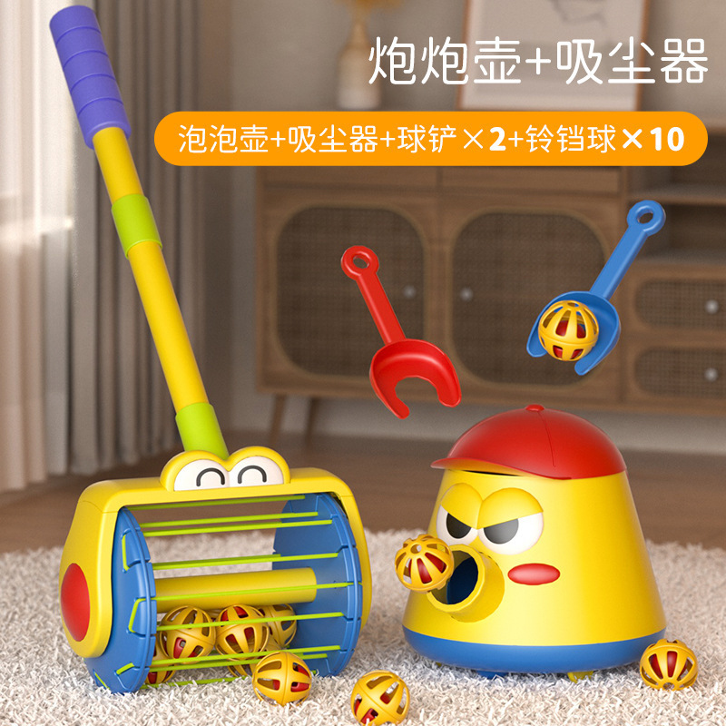 Niños pequeños empujando música cochecito para niños para calmar al bebé andador bebé empujador de mano para aprender a caminar juguete olla de burbujas