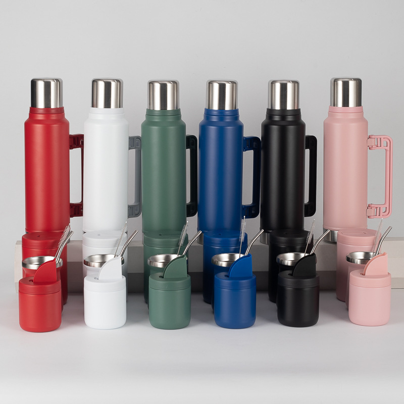 不锈钢1.2 1.4史丹利大壶+450m茶叶罐l+850m茶叶罐l+260ml马岱杯