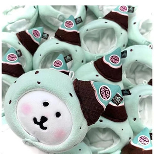 Macaron Ice Cream Hood Chiikawa10Cm Doll Thin Cotton Baby Clothes Self-Deprecating Bear Hat Pendant