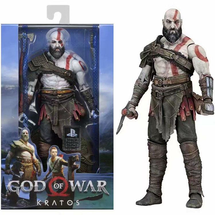 NECA God of War 2018战神父子版奎托斯盒装 可动手办模型