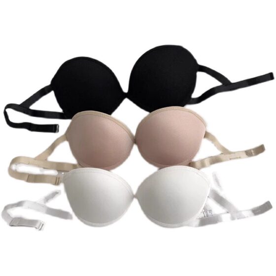 Cross-Border Popular Silicone Seamless Invisible Bra Push-Up Anti-Slip Lift Beautiful Back Strapless Bandeau Patch Direct from Manufacturer
