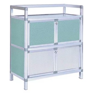 Rust-Free Simple Cabinets Aluminum Alloy Kitchen Sideboards Assembled Cupboards Wine Cabinets Tea Cabinets Storage Racks