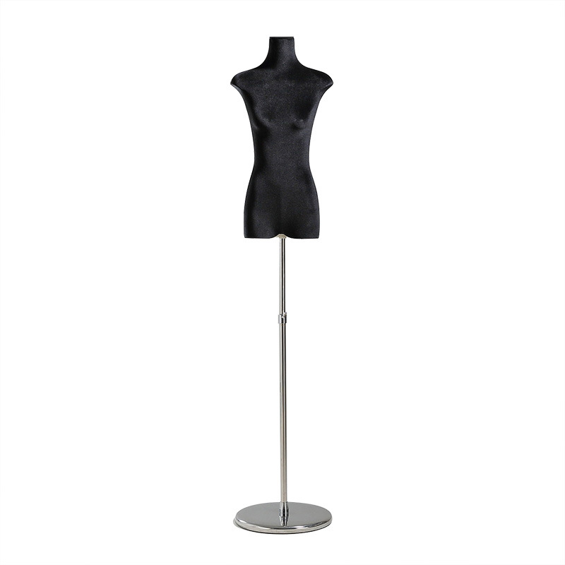 Modelo de tienda de ropa estante de exhibición de terciopelo pecho plano cuerpo plano ropa de mujer modelo de busto accesorios ventana estante modelo de plataforma image 6