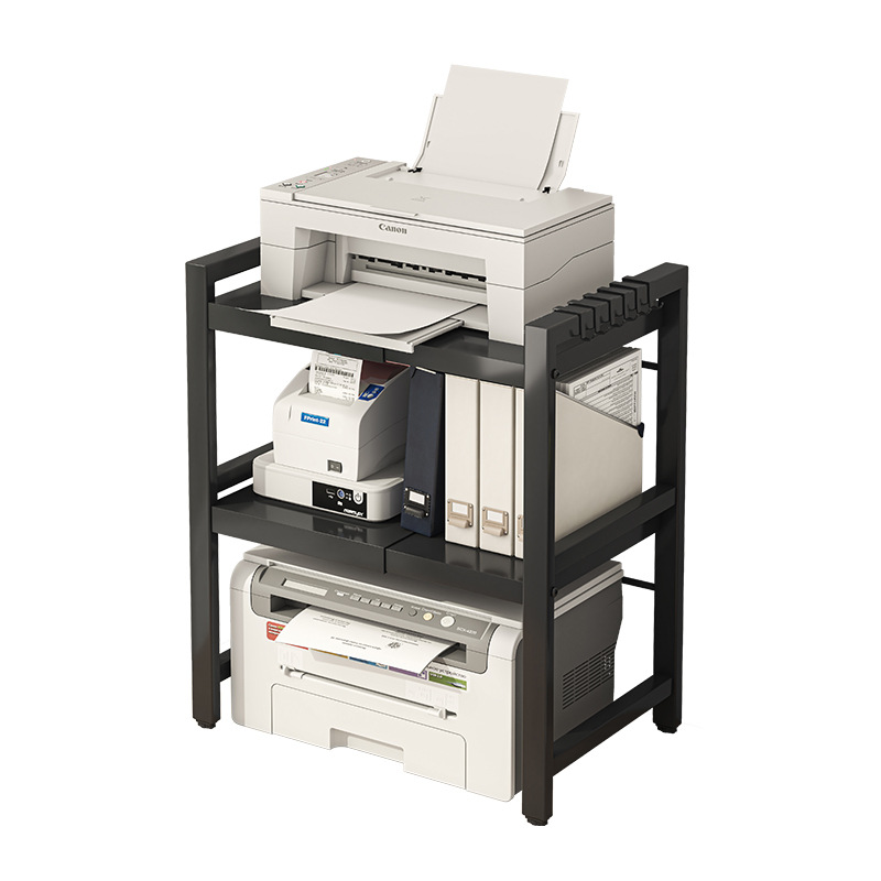 Estante de impresora de escritorio retráctil Estante de almacenamiento multicapa Estante de escritorio para hogar express de aguja de oficina