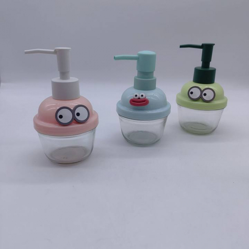 210ml分装瓶墩墩瓶家用可爱大眼泵头瓶护肤品 乳液泵