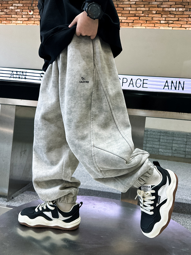 Spring autumn children's casual trousers for leisure for boys