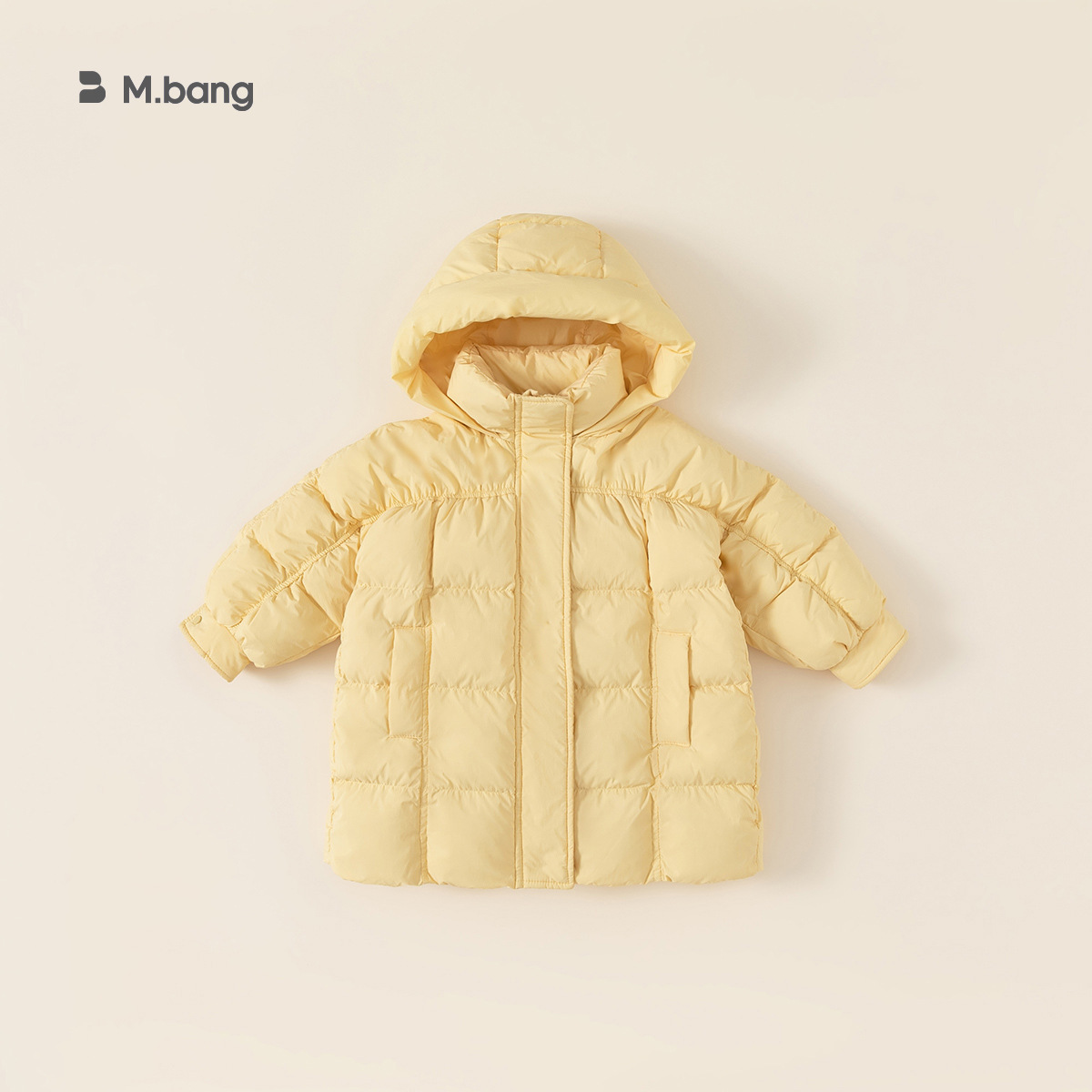Youbao ropa para niños nueva chaqueta de invierno para bebés tres pruebas 90 terciopelo de pato blanco abrigo con capucha para niños de longitud media