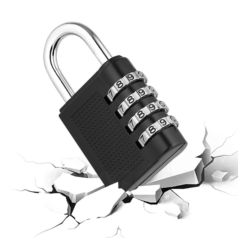 Jia Jiang candado clave de contraseña candado de equipaje candado abierto candado de 4 dígitos contraseña antirrobo cerradura gimnasio cerradura pequeña