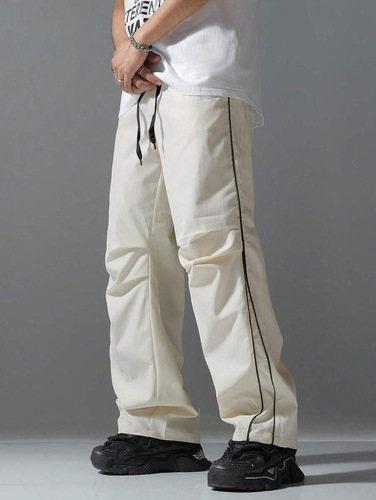 High Street Combat Rain Pants for Men - 2025 Spring and Summer New Arrival American Striped Quick-Dry Work Pants for Sports and Casual Wear
