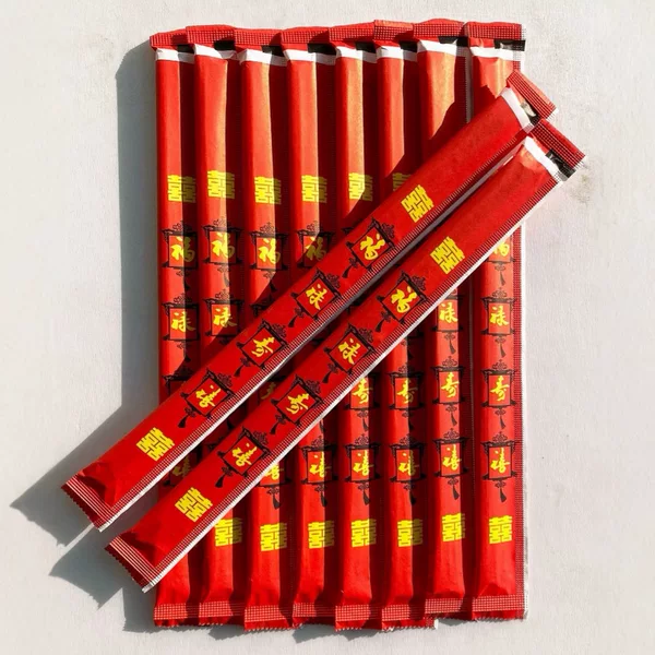 Disposable Chopsticks Individually Packaged Carbonized Chopsticks 24cm Customizable Size