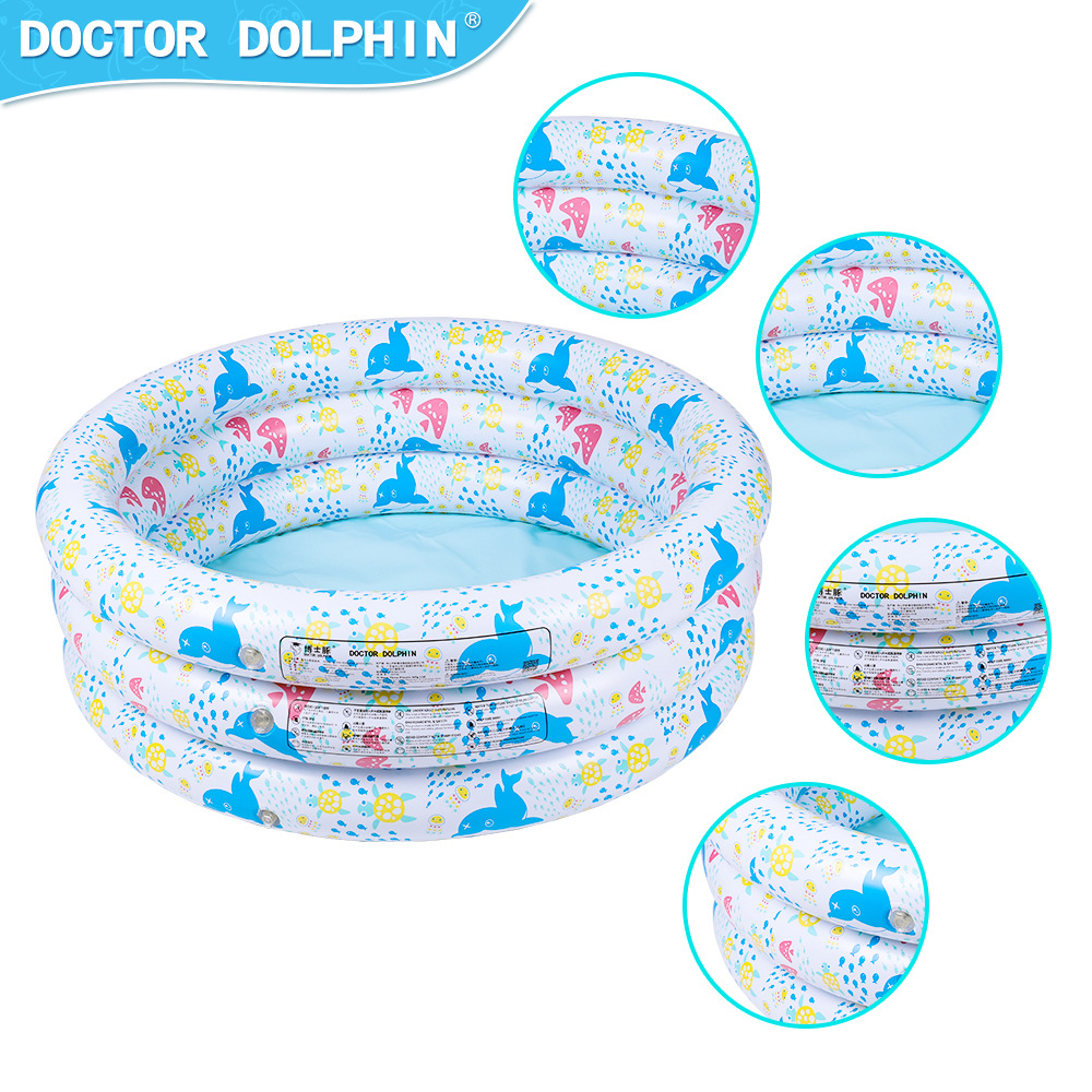 Doctor dolphin | Piscina de olas inflable para niños Piscina inflable de tres capas Piscina de ocio para niños Piscina inflable de pvc