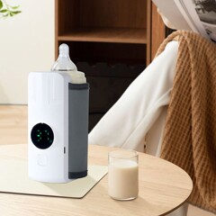 婴儿热奶保温套蓄电款外出便携无水加热无线恒温暖奶套充电暖奶器