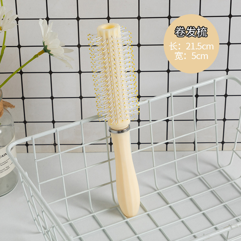 Peine para el hogar, masaje del cuero cabelludo, peine de la bolsa de aire, peine largo rizado para mujer, peine de cojín de aire portátil esponjoso, peine de cinco piezas antiestático