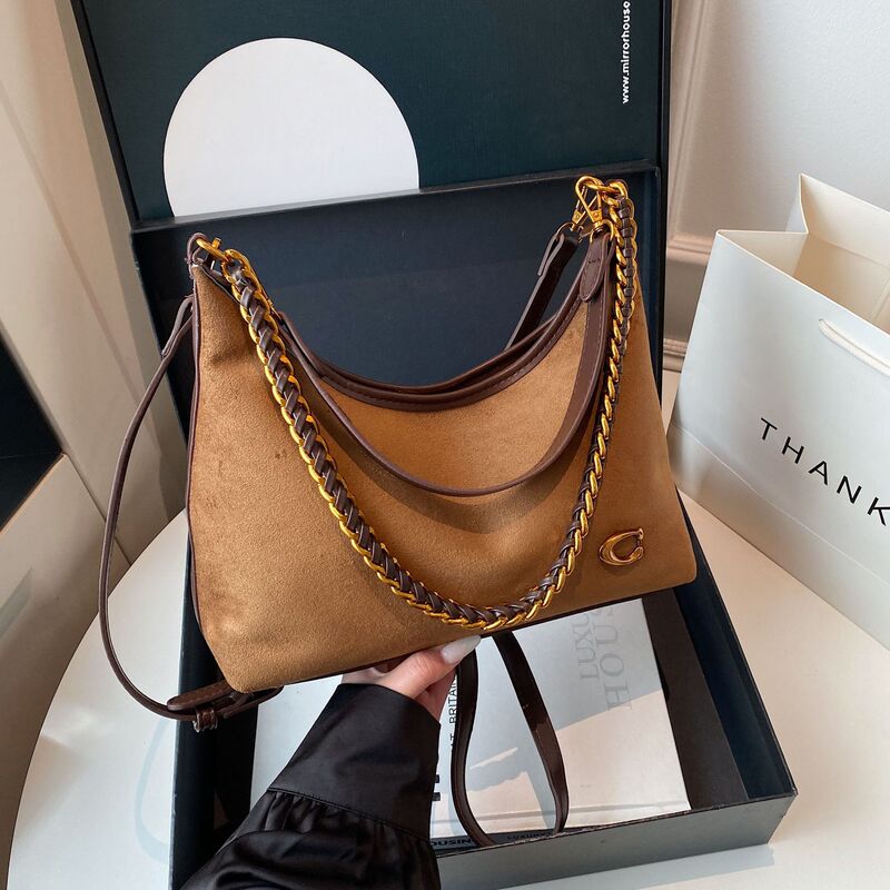High-End Textured Retro Matte Bag for Women 2025 New Trendy Fashion Light Luxury Chain Versatile Crossbody Bag Handbag High-End Textured Retro Matte Bag for Women 2025 New Trendy Fashion Light Luxury Chain Versatile Crossbody Bag Handbag
