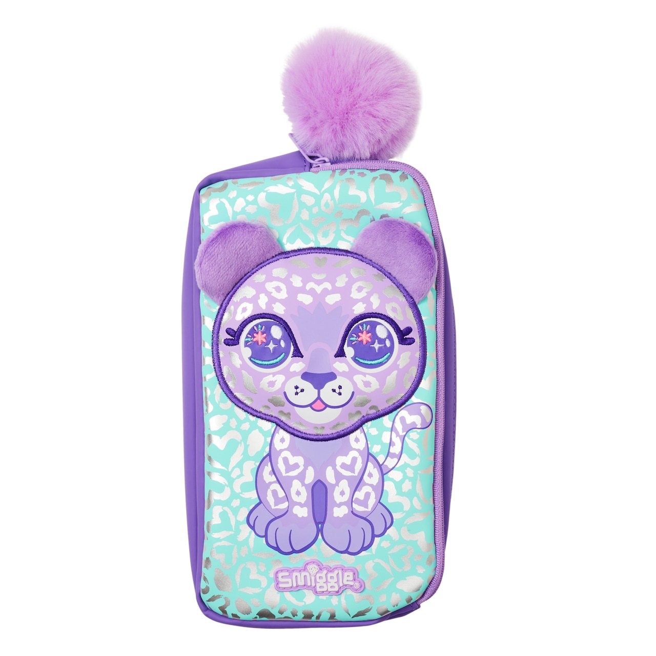 SMIGGLE Bolso para lápices Doble capacidad Cute Cartoon Niños Bolso de papelería para estudiantes de primaria Regalo de apertura