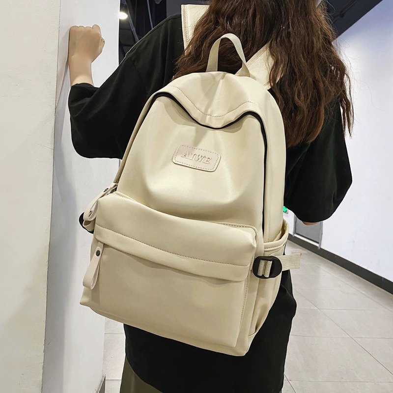 Polyurethane school bag, backpack for leisure one shoulder, 2023, Korean style
