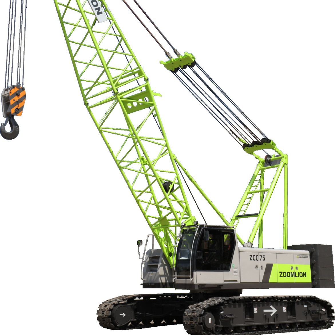 高性价比75吨起重能力履带起重机ZCC750H-1热销中