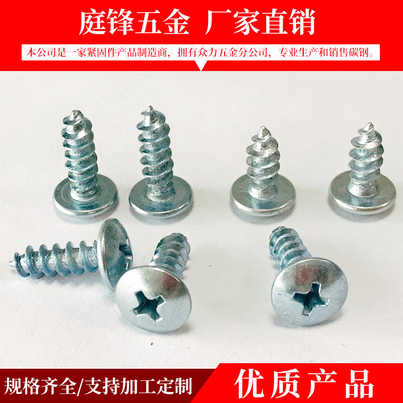 伞型螺丝多规格大扁头钻尾螺丝十字不锈钢沉头家具螺丝钉厂家批发