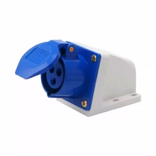 厂家供应批发工业防水插座123单相三线防水插座插头32A工业插座3p