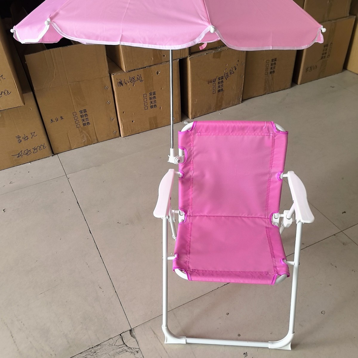 Amazon mejores ventas de niños sillas plegables al aire libre con paraguas sillas de camping portátiles taburetes pequeños taburetes Maza sillas paraguas