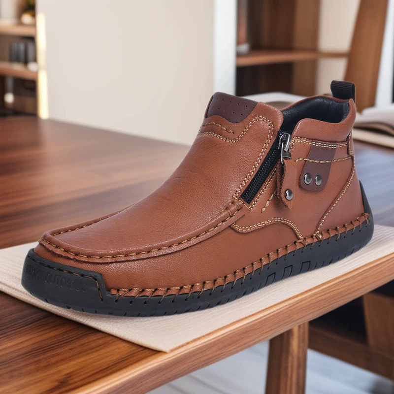 Трансграничная амазонка взрывает мужскую обувь большого размера на открытом воздухе повседневная обувь один педаль мужские короткие сапоги мода