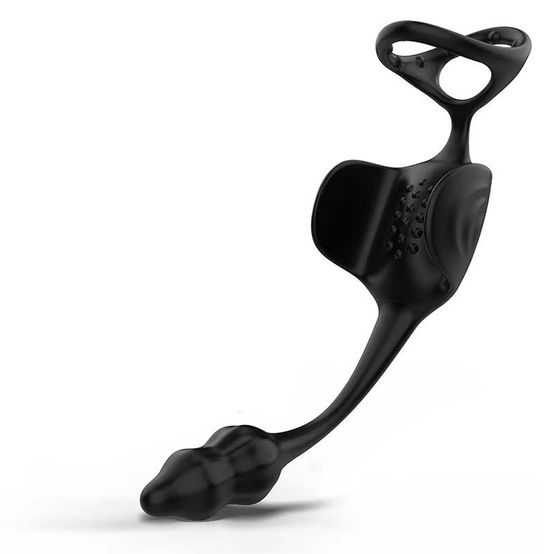 3-in-1 Vibrating Prostate Massager with Scrotum Ring and Anal Plug, 10 Frequencies, APP Control — detail image 16