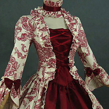 法式復古中世紀宮廷禮服蓬蓬裙舞台話劇影樓拍照公主演出服連衣裙