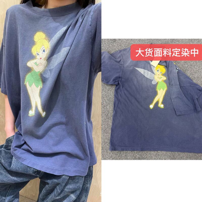 In-Stock Jennie-Style 26 Niche Design Elf Print Vintage Round Neck Loose Short-Sleeve T-Shirt Unisex In-Stock Jennie-Style 26 Niche Design Elf Print Vintage Round Neck Loose Short-Sleeve T-Shirt Unisex