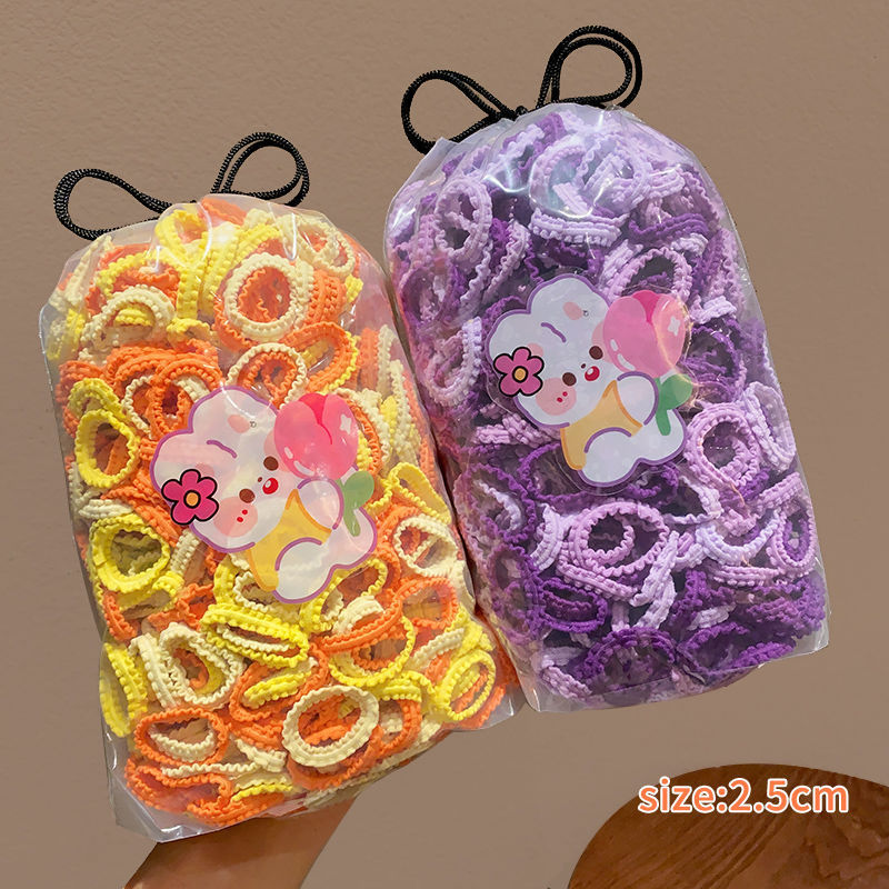 Tocado de cuerda de pelo de las niñas falda ensanchada diadema de tamaño pequeño alta elasticidad de los niños no duele banda de pelo dulce banda de goma bebé