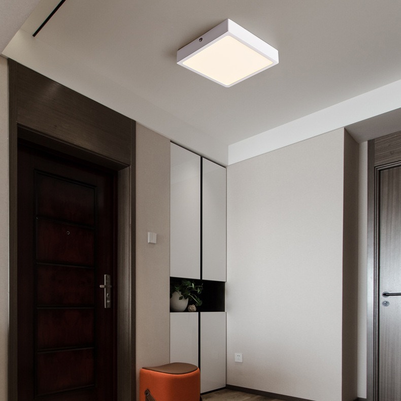 Sankesong LED superficie montada panel luz 6w12w18w24w ronda cuadrado cocina pasillo agujero-libre anti-niebla downlight