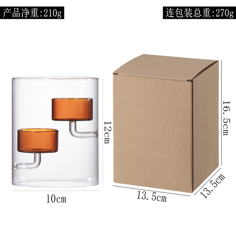 De estilo europeo cilindro de cristal huracán candelabro lámpara de aceite a prueba de viento titular de la vela decoración del hogar creativo con velas cena regalo