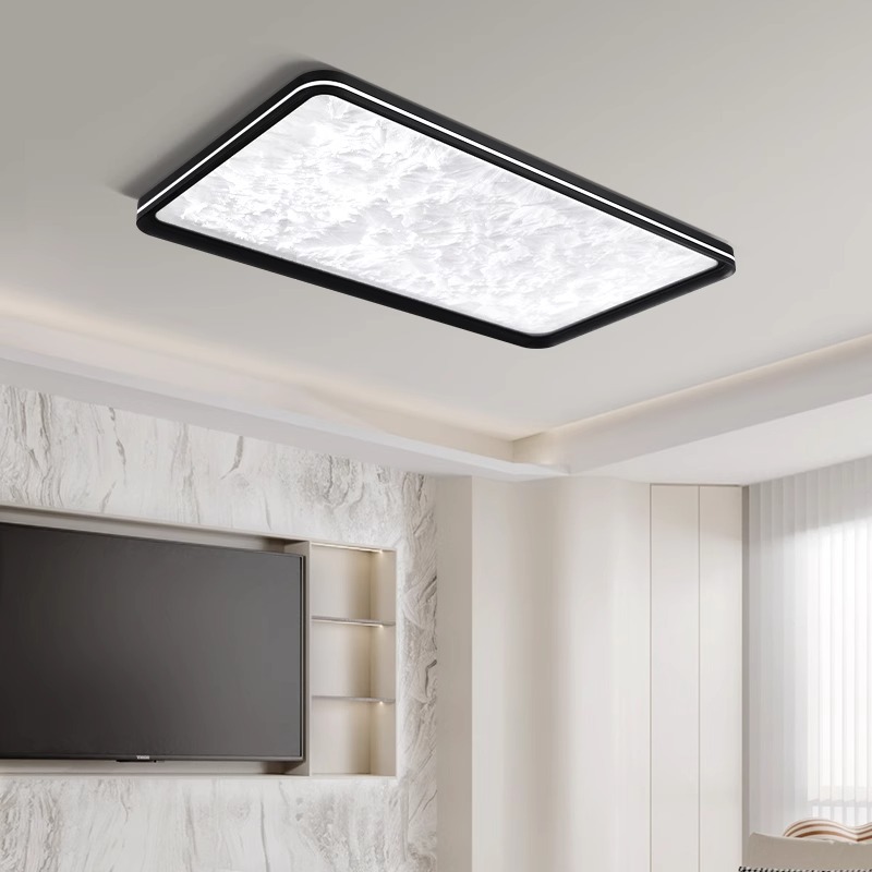 Luz de techo de la sala de estar moderna y simple lujosa creativa ultra delgada sin costuras 2025 nueva nube sensación avanzada de la luz principal del pasillo