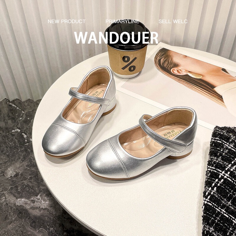 Princess Shoes for Girls, High Heels, 2026 Spring and Autumn New Style, Chanel-Inspired Baby Leather Shoes, Children's Soft-Soled Single Shoes to Match Dresses Princess Shoes for Girls, High Heels, 2026 Spring and Autumn New Style, Chanel-Inspired Baby Leather Shoes, Children's Soft-Soled Single Shoes to Match Dresses