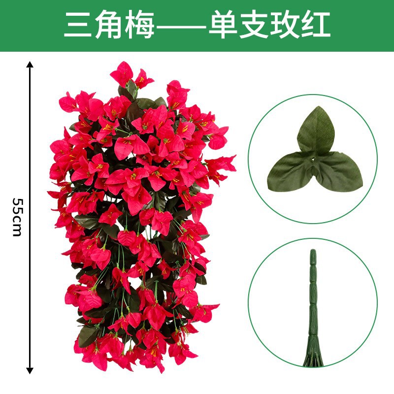 Enredadera de Glicinia Artificial, Flores de Seda, Decoración para Bodas, Colgante o Pared, para Salón