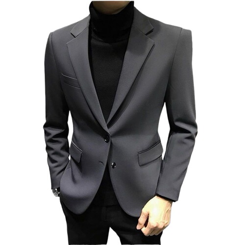 Men's Blazer Spring and Autumn Light Mature Style Korean Version Trendy Business Casual Loose Suit Top Fashion
