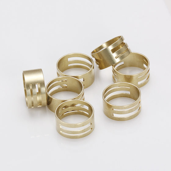 Copper Ring Open Ring Closed Auxiliary Tool Handmade DIY Accessories Beaded Pin Ring